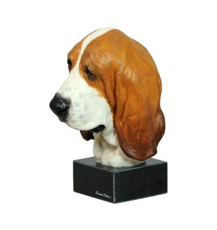 Basset Hound II ręcznie pomalowana statuetka Art-Dog